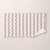 Retro Mid-Century Modern patroon Bad Handdoek (Handdoek)