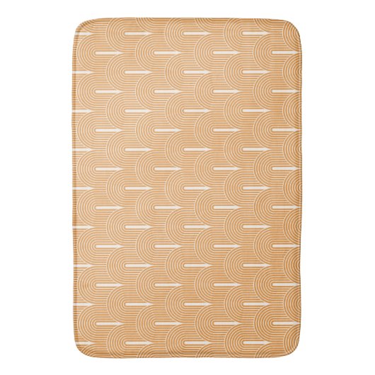 Retro Mid-Century Modern patroon Badmat (Voorkant Verticaal)