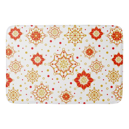 Retro mid-century modern patroon badmat (Voorkant)