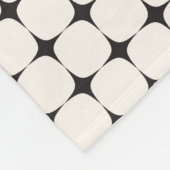 Retro Mid-Century Modern patroon Fleece Deken (Hoek)