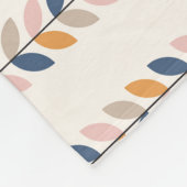 Retro Mid-Century Modern patroon Fleece Deken (Hoek)