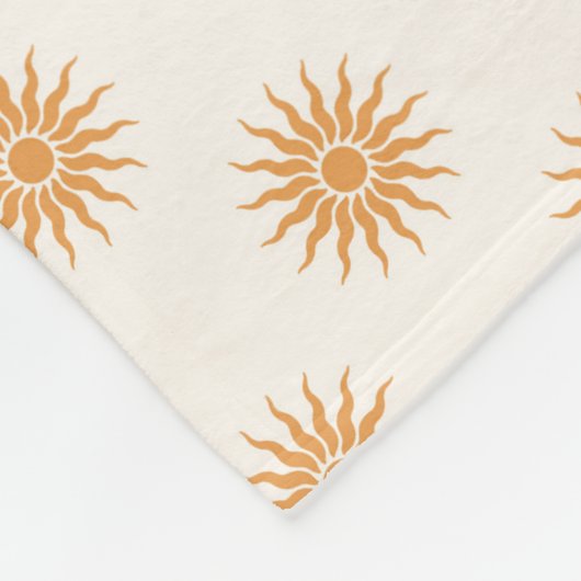 Retro Mid-Century Modern patroon Fleece Deken (Hoek)