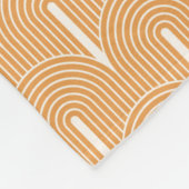 Retro Mid-Century Modern patroon Fleece Deken (Hoek)