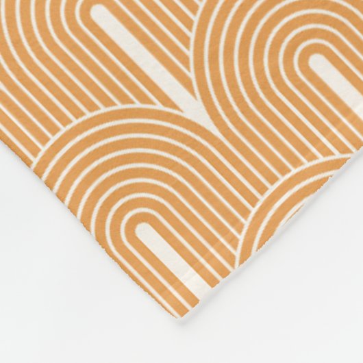 Retro Mid-Century Modern patroon Fleece Deken (Hoek)