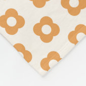 Retro Mid-Century Modern patroon Fleece Deken (Hoek)