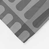 Retro Mid Century Modern Patroon Geometrisch Grijs Fleece Deken (Hoek)