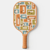 Retro Mid Century Modern Pickleball Paddle (Achterkant)