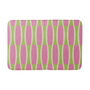 Retro Mid Century Modern Pin Stripes Patroon Badmat