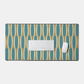 Retro Mid Century Modern Pin Stripes Patroon Bureaumat (Keyboard & Muis)