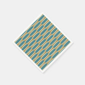 Retro Mid Century Modern Pin Stripes Patroon Servet (Hoek)