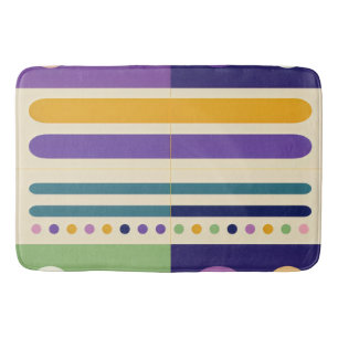Retro mid-century modern popart geïnspireerd badmat