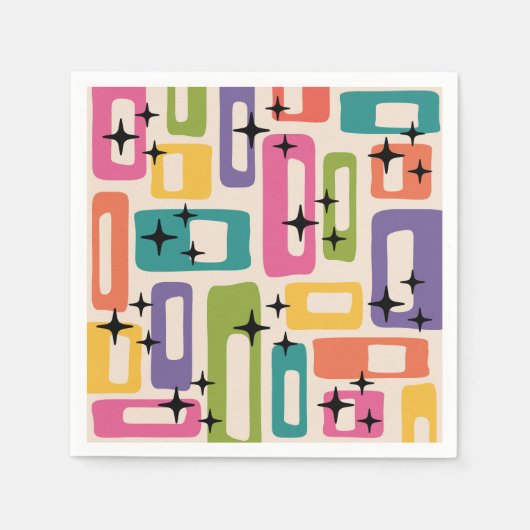 Retro Mid Century Modern Servet (Voorkant)