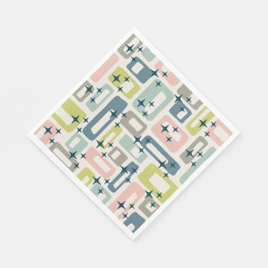 Retro Mid Century Modern Servet (Hoek)