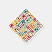 Retro Mid Century Modern Servet (Hoek)