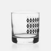 Retro Mid Century Modern Starburst Patroon Whisky Glas (Rechts)