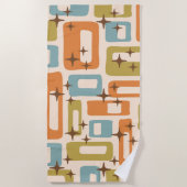 Retro Mid Century Modern Strandlaken (Voorkant)