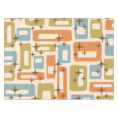 Retro Mid Century Modern Tafelkleed (Voorkant (Horizontaal))