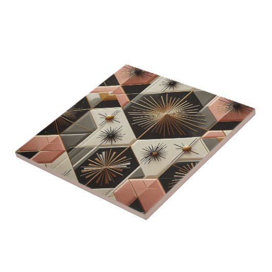 Retro Mid Century Modern  Tegeltje (Zijkant)