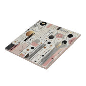 Retro Mid Century Modern  Tegeltje (Zijkant)