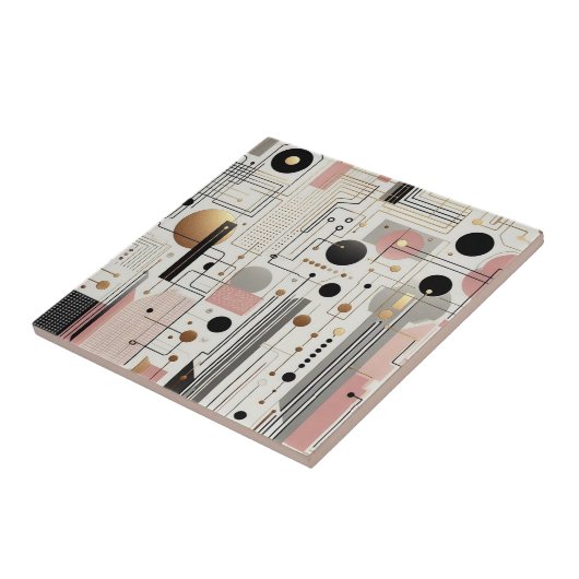 Retro Mid Century Modern  Tegeltje (Zijkant)