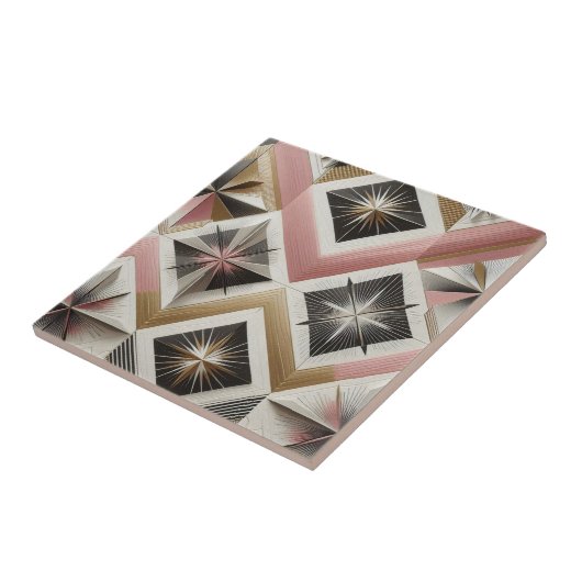 Retro Mid Century Modern Tegeltje (Zijkant)