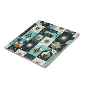 Retro Mid Century Modern Tegeltje (Zijkant)