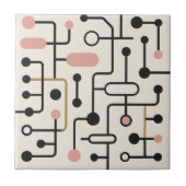 Retro Mid Century Modern Tegeltje (Voorkant)