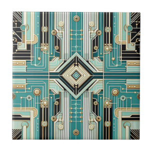 Retro Mid Century Modern Tegeltje