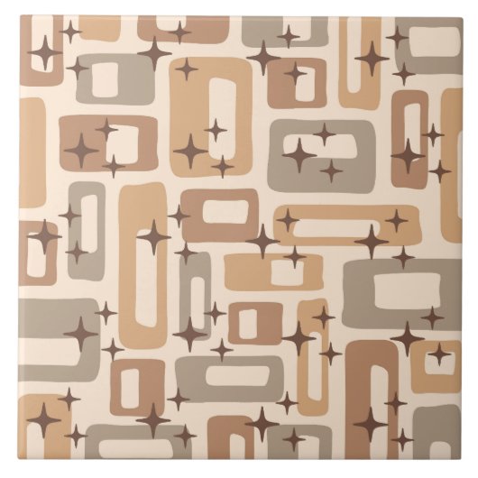 Retro Mid Century Modern Tegeltje (Voorkant)