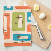 Retro Mid Century Modern Theedoek (Quarter Fold)
