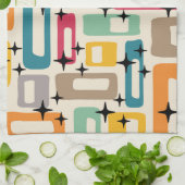 Retro Mid Century Modern Theedoek (Gevouwen)