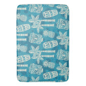Retro Mid Century Modern Tiki Patroon Badmat (Voorkant Verticaal)