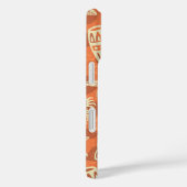 Retro Mid Century Modern Tiki Patroon Case-Mate iPhone Case (Achterkant / Rechts)