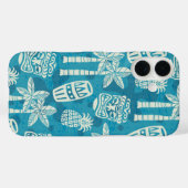 Retro Mid Century Modern Tiki-patroon Case-Mate iPhone Case (Achterkant (horizontaal))