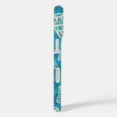 Retro Mid Century Modern Tiki-patroon Case-Mate iPhone Case (Achterkant / Rechts)