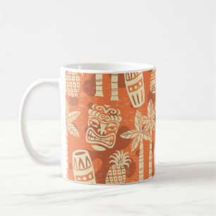 Retro Mid Century Modern Tiki Patroon Koffiemok