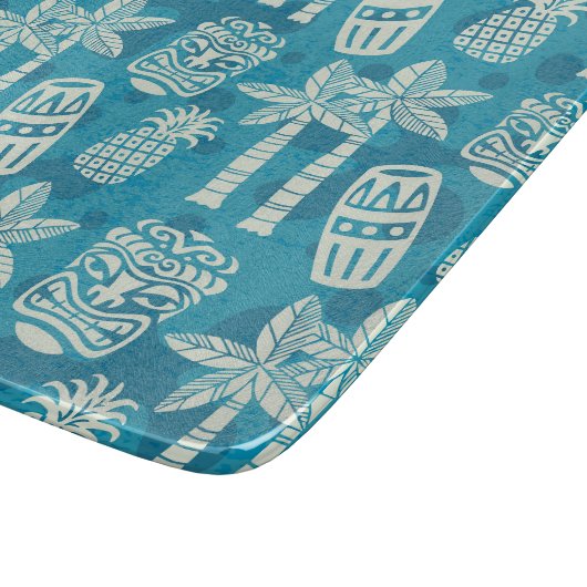 Retro Mid Century Modern Tiki-patroon Snijplank (Hoek)