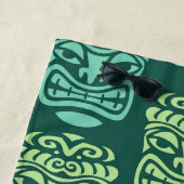 Retro Mid Century Modern Tiki-patroon Strandlaken (In situ)