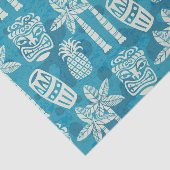 Retro Mid Century Modern Tiki Patroon Tissuepapier (Detail)