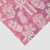 Retro Mid Century Modern Tiki Patroon Tissuepapier (Detail)
