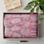 Retro Mid Century Modern Tiki Patroon Tissuepapier (Geschenk)