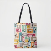 Retro Mid Century Modern Tote Bag (Voorkant)