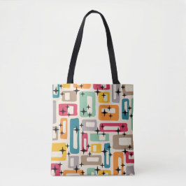 Retro Mid Century Modern Tote Bag