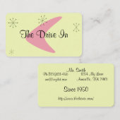 Retro Mid Century Modern Visitekaartje (Voorkant / Achterkant)