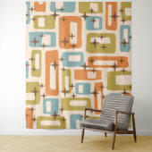 Retro Mid Century Modern Wandkleed (In situ)