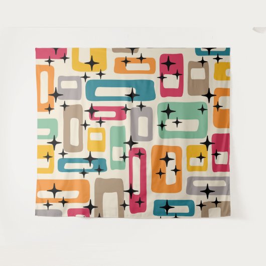 Retro Mid Century Modern Wandkleed (Voorkant (horizontaal))