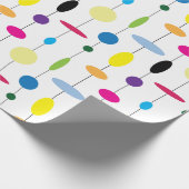 Retro  Mid Century Modern Wrapping Paper Cadeaupapier (Hoek)