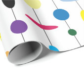 Retro  Mid Century Modern Wrapping Paper Cadeaupapier (Rol Hoek)