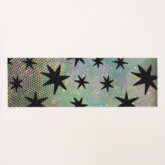 Retro Mid-Century Modern Yogamat (Achterkant (horizontaal))