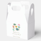 Retro Mid Century Moderne aangepaste bruiloft dank Bedankdoosjes (Geopend)